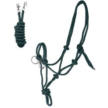 Waldhausen Fir Green Knotted Halter with Reins for Foals