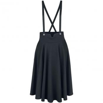 Salopette Voodoo Vixen midi – Noir, coupe Rockabilly