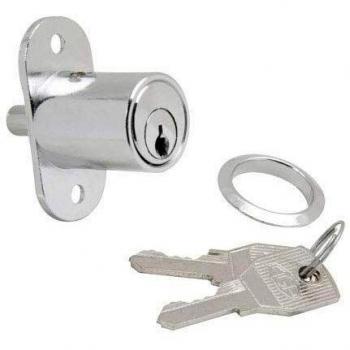 Serrure porte coulissante WOLFPACK 147/27 mm chromé