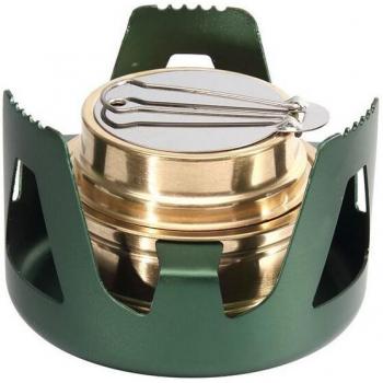 Multicolor Brass Alcohol Stove for Hiking