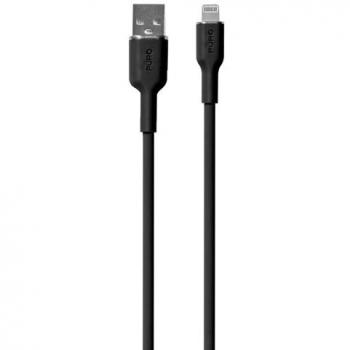 Câble PURO 1,5 m Lightning Noir