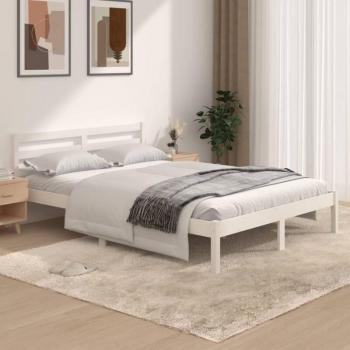 Prolenta Cadre de Lit Blanc 135x190 cm