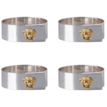 Medusa Serviettenring Set von Rosenthal und Versace, 4-teilig