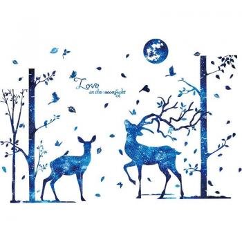 Kids Room Cartoon Deer Wall Stickers