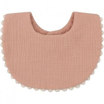Bavoir en coton avec pompons pour bébé