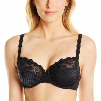 Rosa Faia 5674 Everyday BH Draht kariert Gr. 75 F, F, Navy Black