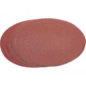 Draper 230mm Hook and Loop Aluminium Oxide Sanding Discs with Assorted Grits Pack of 5