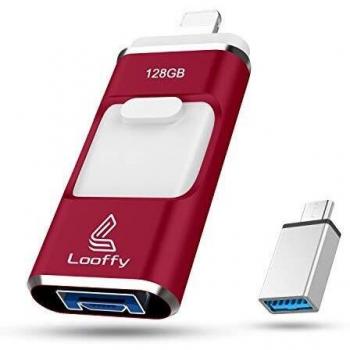 128 GB Looffy USB‑Flash – Kompatibel mit iPhone und PC