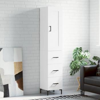 VidaXL Elegant White Highboard 34.5x34x180 cm