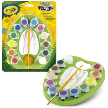 Acuarelas Crayola 12 Colores Lavables con Paleta