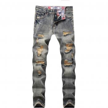 Jeans slim perforés