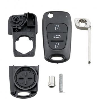 Étui Fob pliant 3 boutons pour clé Hyundai I20 I30 IX35 I35