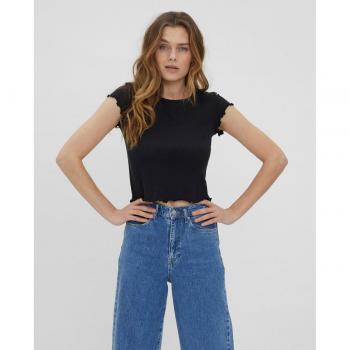 Camiseta de mujer de manga corta con volantes Vero Moda