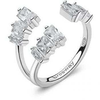 Brosway Anneau Infini Ouvert Blanc