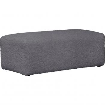 Hocker Yani – LeGer Home Serie, grau, 126 cm Breite, 65 cm Tiefe, 46 cm Höhe