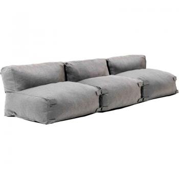 Mixi Mueble de Jardín Modular 3 Plazas Gris