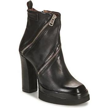 Airstep/A.S.98 Women's Low Ankle Boots in Black Vivent Zip