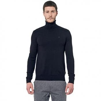 Pull noir Kaporal “Arian” – Col roulé – Homme – XL – Mélange acrylique/polyamide