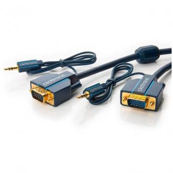 Casual VGA‑Audio‑Lead 4K, 8 m – Clicktronic 70134