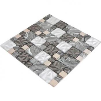 Mosaïque Envergris Gris-Anthracite Noir 30x30 cm
