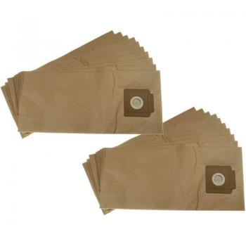 Kärcher T7/T10/T9 20‑Piece Vacuum Bag Kit (Paper) – 51.5 × 23 cm – Brown