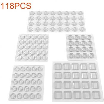 Tampons Antidérapants pour Meubles 118 pcs