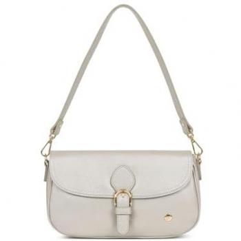 Sac à main Hexagona LUNA Argenté en cuir pour femme, compatible téléphone portable