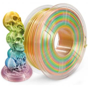 Filament 3D Soie Multicolore 1.75mm