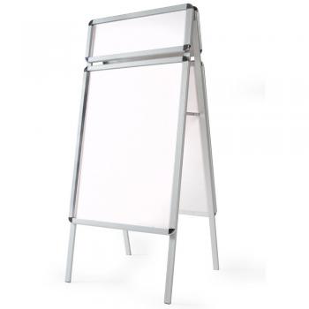 Espositore cartelloni Alu con pannelli superiori A1