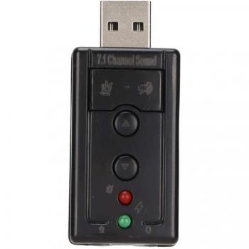 Tarjeta 7.1 Channels con Micrófono y Control de Volumen
