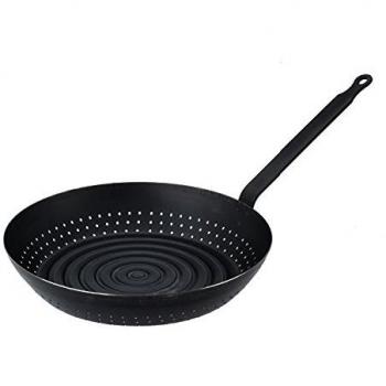 La Lyonnaise Chestnut Frying & Grilling Pan – 28 cm (Induction) – Black
