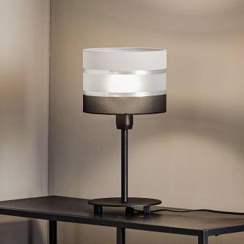 HELAM Helen Table Lamp Fabric Grey/Black/Silver