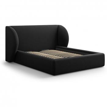 Velours Nuit – Lit Coffre Tête de Lit 180x200 cm