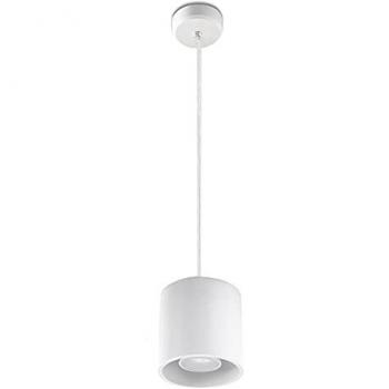 Éclairage Suspendu Cylindré – Moderne, Aluminium Blanc, Gu10, Dimension 10x80 cm