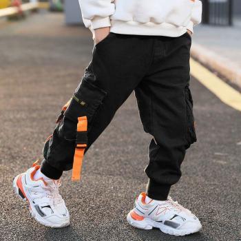 Pantalon Sportif Cargo Garçon Printemps Automne