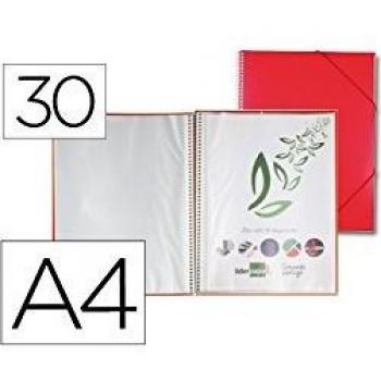 A4 Red Spiral File – 30 Pocket Display