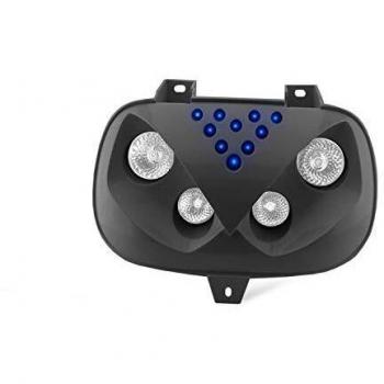 FANALE ANTERIORE HALOGENO + LED YAMAHA BOOSTER NERO