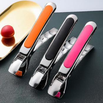 Tongs de Service Noir pour Bol et Plat Chaud