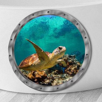 PVC Underwater Dolphin and Turtle Stickers