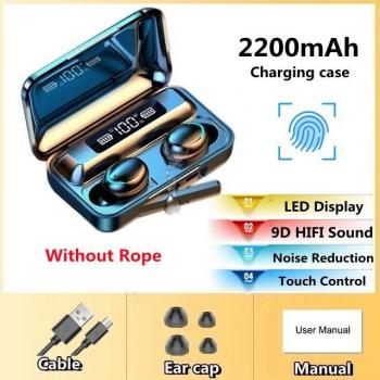TWS F9-V5.0 con Bluetooth 5.0 y Control de Voz