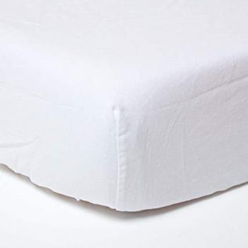 Homescapes Classic White 12 Deep Linen Sheet