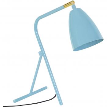 OLOF Abat-jour Cloche Métallique Bleue et Grise 1 Ampoule E14