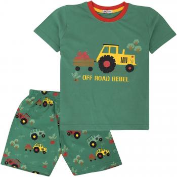 Pyjamas Vert Tracteur A2Z Unisex 5-6 ans