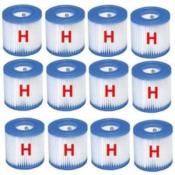 Intex 29007/12 Typ H Filterpaket – 12 Packung