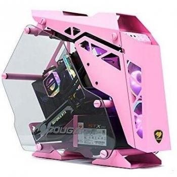 Cougar Mini Conquer Boîtier Gaming Rose avec panneaux en verre