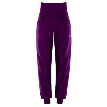 Sporthose WINSHAPE Functional Comfort Leisure Time Trousers LEI101C Gr. XS, Normalgrößen, lila (schwarz plum), Damen