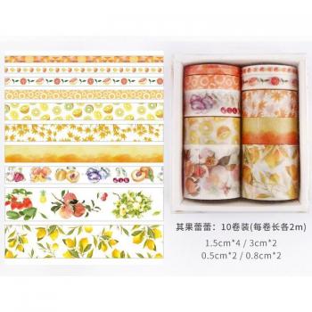 Set de 10 Cintas Washi para Scrapbooking