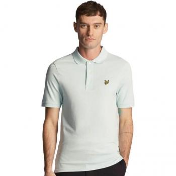 Lyle & Scott Poloshirt mit Logo Clear Sky XS