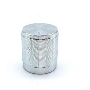 5pcs Black Gold Silver 15mm x 17mm Aluminum Alloy Encoder Knobs with Plum Shaft