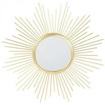 Miroir en Forme de Soleil Métal 19.5 cm The Home Deco Factory